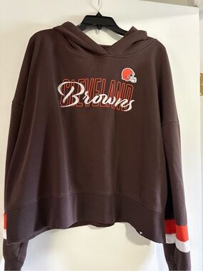 Fanatics Cleveland Browns Brown Hoodie with Orange & White Accents